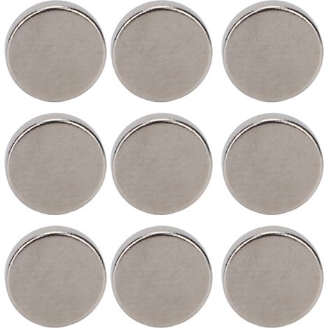 100 aimants néodyme ultra-puissants, mini ronds, aimants industriels, adaptés aux panneaux d'affichage, mesurant 8 x 2 mm / 0,3 x 0,08 pouces. (1/5)