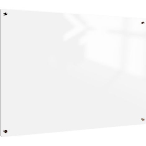 Pizarra de cristal sin marco Premium - Transparente - 100x150 cm - Pizarra blanca