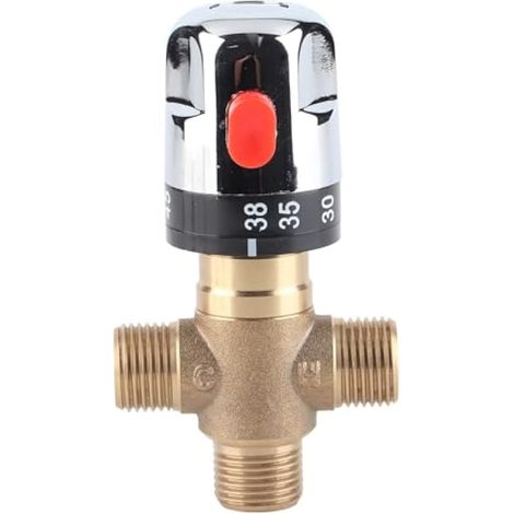 Mitigeur thermostatique 4 voies G1/2 pour système de douche, lavabo et tuyauterie d'eau chaude (1/5)