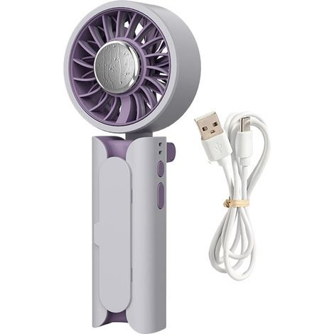 Ventilateur à main portable Rechargeable par USB – Ventilateurs d'été pour l'extérieur – pour la maison, le bureau (1/5)