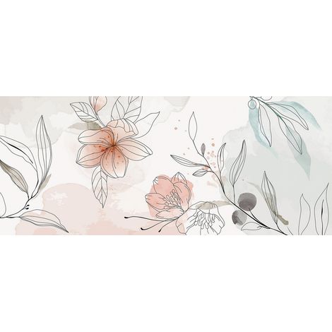 Papier peint panoramique - Fleurs - 130 cm x 55 cm (1/2)
