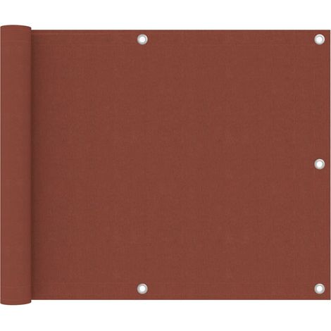 vidaXL Balcony Screen Terracotta 75x300 cm Oxford Fabric