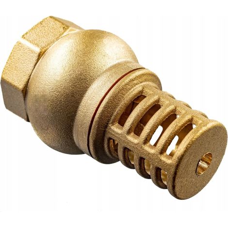 Foot Valve 1″ Brass With Strainer And Check Valve – Suction Strainer For Pumping Systems (1/5)