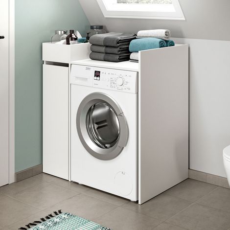 Ensemble 2 meubles de salle de bain blanc - LINGEA