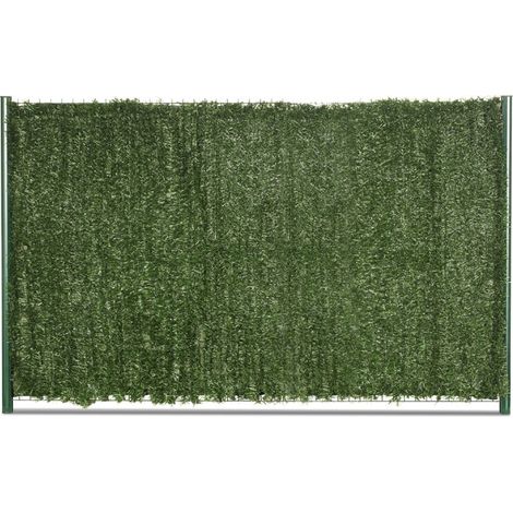 Easycloture – Haie artificielle occultante 90 brins – Longueur 3m – Hauteur 1m20 – Anti-UV – Écran de confidentialité naturel