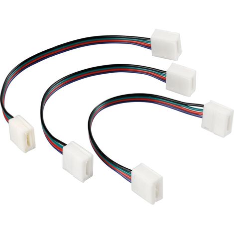 Connect-2, Connettori con prolunga per strisce a Led RGB, set 3 pz (1/3)