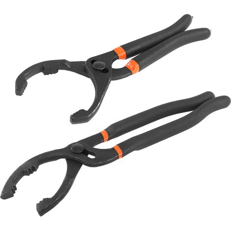 Ölfilterschlüssel – 2er-Set – Kohlenstoffstahl – Verstellbarer Winkel – PKW, Motorrad, LKW – 10 Zoll und 12 Zoll (1/5)