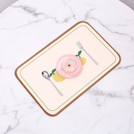 Nordic Rural Wind Dining Thermal Pad Waterproof American American Dining Table Printing Light Luxury High-Level Send (1/5)