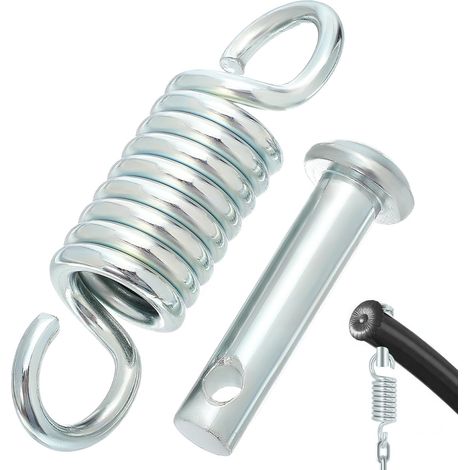 Kit Fixation pour Fauteuil Suspendu Ressort de Balancelle de Porche en Acier Ressort, Crochet Robuste Absorption D'impact pour Chaise Hamac Intérieure et Extérieure (1/5)