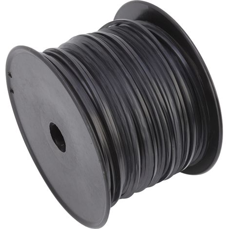 Fil de coupe-bordures carré de 3,3 mm (0,13 po) en nylon noir haute efficacité, compatible avec les débroussailleuses Husqvarna, 100 m (328,1 pi) (1/5)
