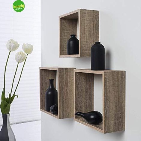 Set 3 cubi Kimono mdf sonoma 30 x 30 x12 cm (1/2)