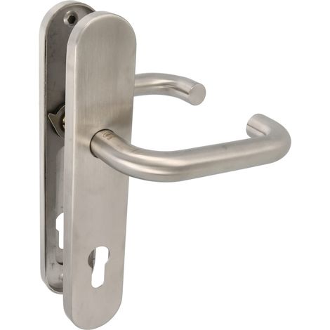 Poignée en Inox 18/8 pour Porte et Fenêtre Oscillo-Battante Serrure Encastrée pour Meuble Boudin de Porte Automatique Grille Aération avec Moustiquaire, 3PXB85 (1/5)