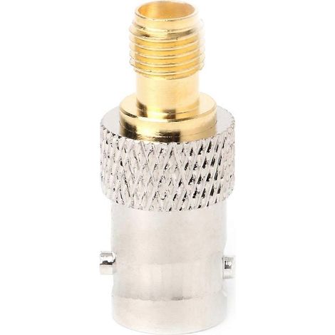 Adaptateur d'antenne BNC femelle vers SMA femelle, convertisseur de connecteur en cuivre (1/4)