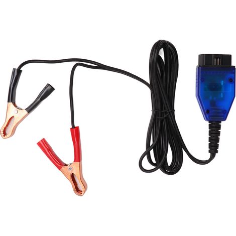 Adaptateur de câble d'alimentation de secours universel pour véhicule OBD2 avec clips rouges et noirs (1/5)