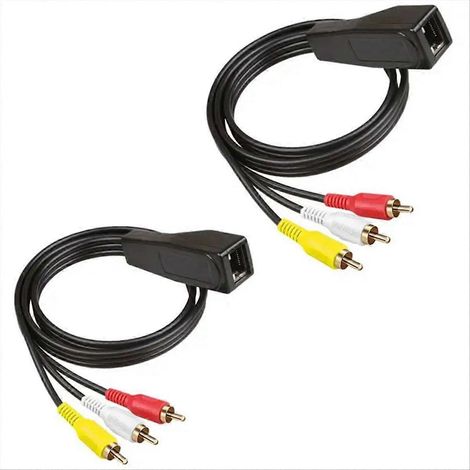Adaptateur RJ45 vers 3 Lotus Flower avec prolongateur et câble réseau (1/5)