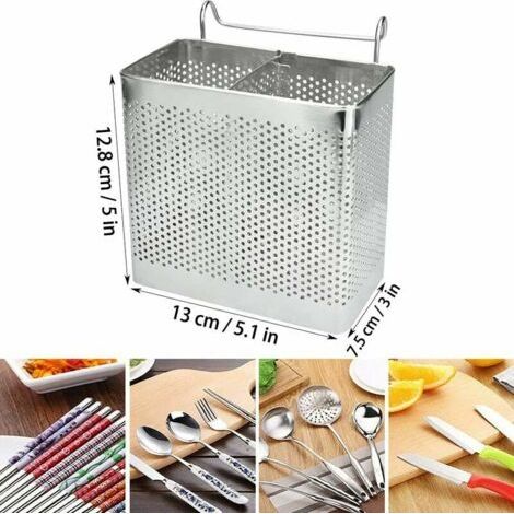 Les égouttoirs à vaisselle en acier inoxydable sont le choix idéal pour ranger et organiser les ustensiles de cuisine. (1/3)