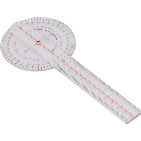 Goniomètre orthopédique 360° Rapporteur d'angle de physiothérapie pour articulation du genou, du coude et de l'épaule Petite taille (20,1 cm/7,9 pouces) (1/5)