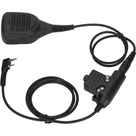 Microphone à main U94 PTT 7,1 mm avec bouton PTT pour Baofeng UV5R BF888S