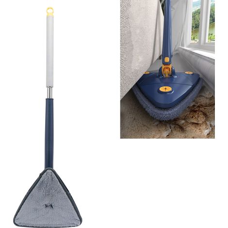 Balai-serpillère triangulaire mains libres très populaire pour nettoyer les sols en verre et autres objets ménagers balai-serpillère multifonctionnel qui imite le lavage à la main. (1/5)