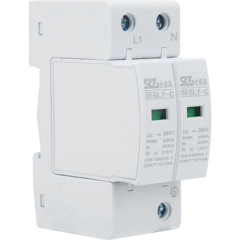 Überspannungsschutzgerät für DIN-Schienenmontage, Antithunder-Modul SEGLY-40kA 2P