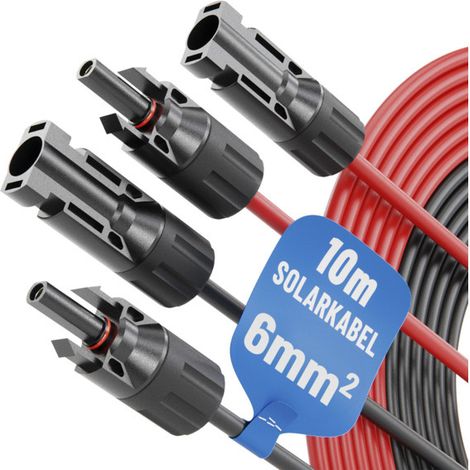 Absina Solarkabel 2er Set 10 m MC4-fähig 6mm² (1/3)