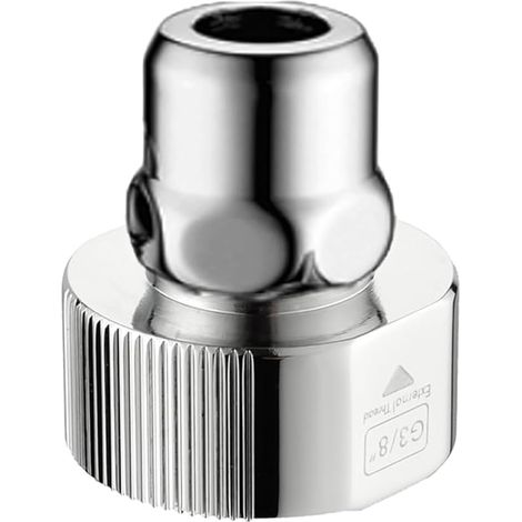 Adaptateur réducteur, raccords de tuyauterie en laiton chromé, raccords de plomberie, raccord de tuyau d'eau, filetage femelle G1/2" vers adaptateur réducteur de filetage mâle G3/8"