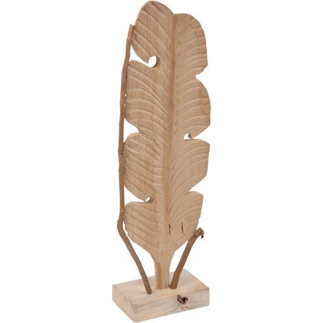 Foglia Decorativa Verticale 74 cm in Legno