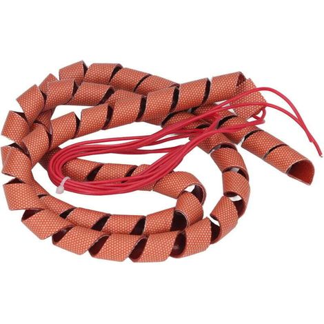 Spiral Silicone chauffant le tuyau de ruban de chaleur trace de trace de trace de câble pour la protection du gel 220V 70W (1/4)
