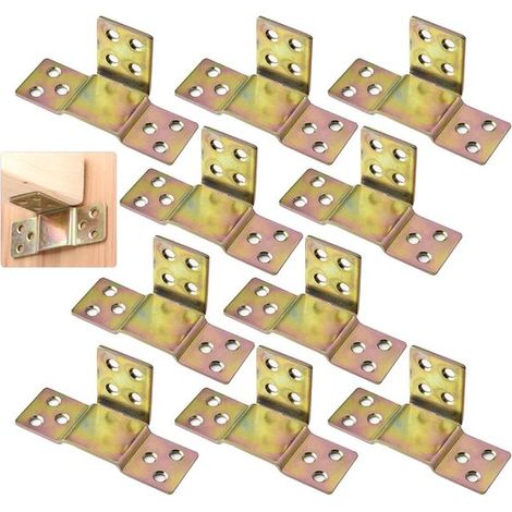 Befestigungswinkel für Holzbalken und Möbel, 10er-Set (1/5)