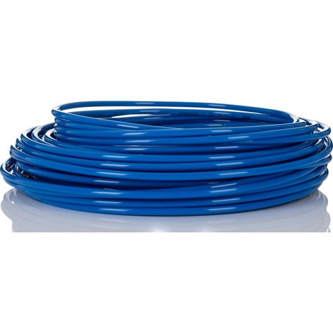 Tuyau à air RS PRO, 6mm x 4.5mm x 30m Bleu en Nylon ( Prix pour Bobine de 30 Mètres ) (1/2)