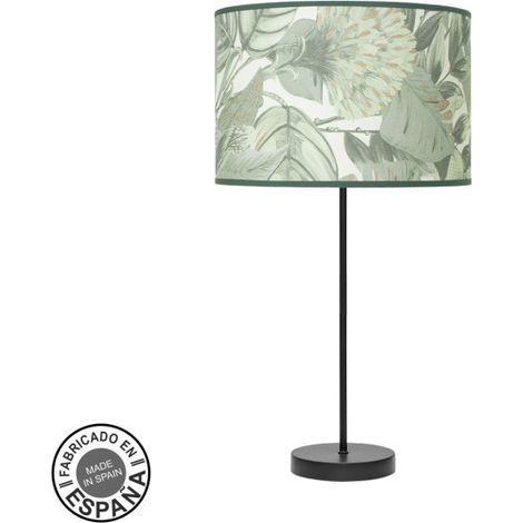 Alto Moda Lampada da Tavolo 1xe27 Foglia Nero/Verde 63x30x30 Cm