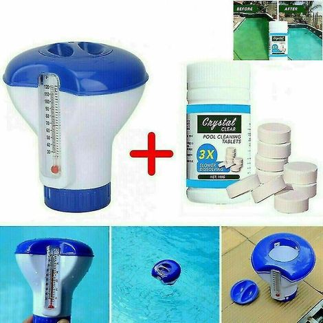 100g Tabletten zur Poolreinigung, schwimmender Chlorspender für Whirlpools und Spas (5 Zoll) (1/5)