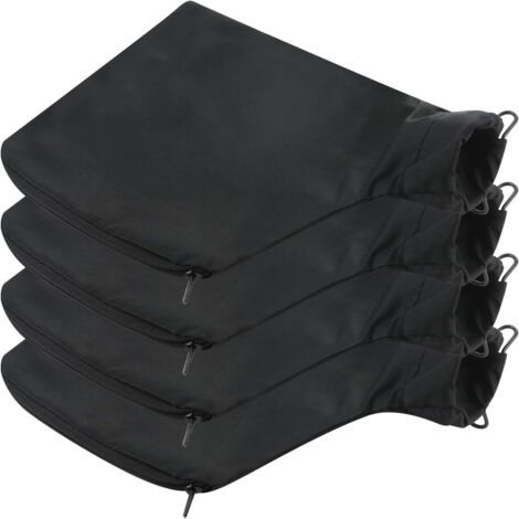 Lot de 4 sacs à poussière pour scie à onglet en aluminium 255 avec fermeture éclair et support filaire réglable pour ponceuse à bande de réservoir, raboteuse, scie diagonale, accessoires de scie à (1/5)