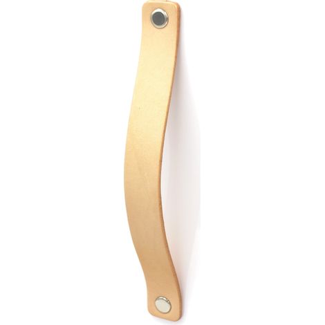 Leder Möbelgriff 16cm, Natur hell, Black Tree, Möbelgriffe + Beschläge und Schrauben (1/5)