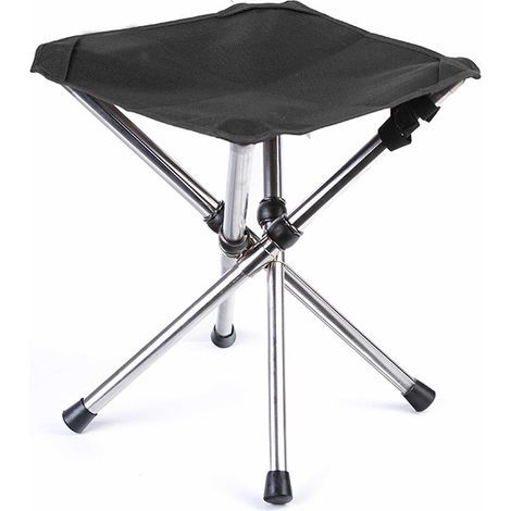 Siège de Camping Portable, Tabouret Pliable de Camping, Camping Pliant Tabourets, Mini Chaise Pliante Portable, Petite Chaise de Camping en Aluminium (1/5)