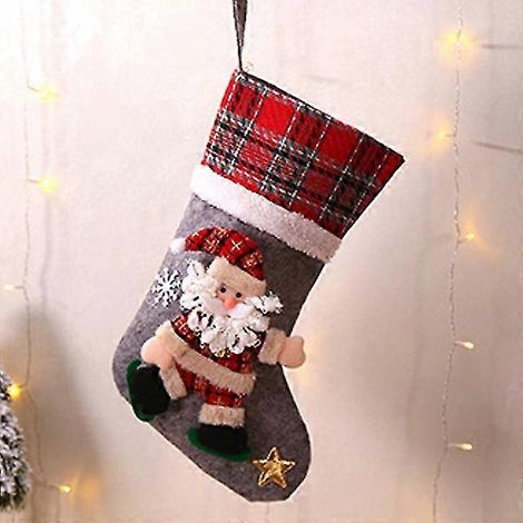 Chaussettes de Noël, sac du Père Noël, sachet de bonbons, décorations de Noël, décoration de sapin de Noël, Noël et Nouvel An 2024 (1/5)
