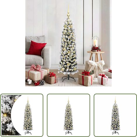 LED-Weihnachtsbaum - Künstlicher Weihnachtsbaum mit 150 LEDs mit Ständer Grün 150 cm (1/5)