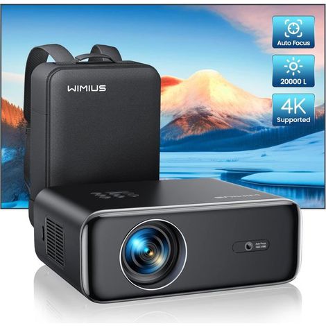 Vidéoprojecteur 4K - ZIG-ZAG TERRITOIRES - 33000 Lumens - WiFi6/Bluetooth - Zoom 50% - Full HD 1080P