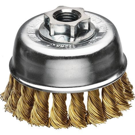 LESSMANN Rundbürste ZT Gewinde M14 Drahtstärke 0,50 mmMessingdraht MES 12 mm 12500 min-¹