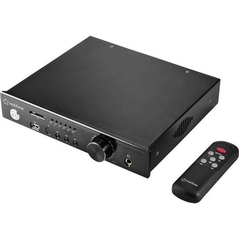 [GEBRAUCHT] B-Ware Renkforce RF-WAM-300 Stereo-Verstärker Amplifier 2 x 50 W Schwarz Bluetooth USB (1/2)