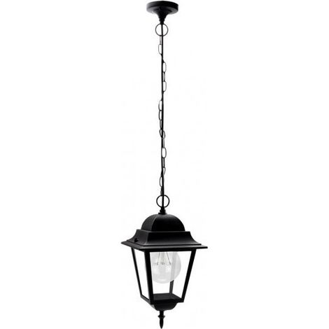 FABRILAMP Lampada a sospensione classica per esterni in alluminio Spica Black Ip44