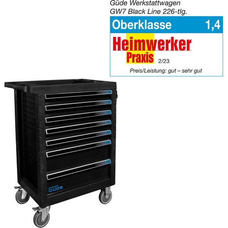 Güde Werkstattwagen GW7 Black Line 226-tlg.