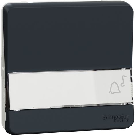 Mureva Styl - Pulsante portaetichetta - componibile - IP55 - IK08 - grigio - MUR34029