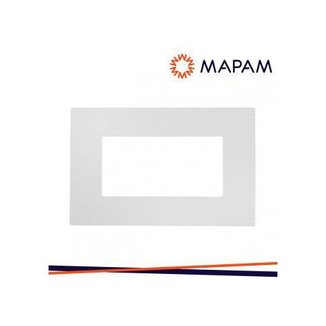 PLACCA TECNOPOLIMERO SPAZZOLATO 8004SL-1 ART 4P BIANCO