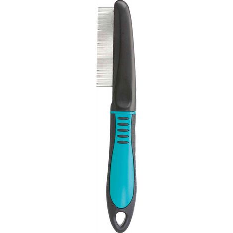 Flea and dust comb, plastic/metal prongs, 21 cm (1/3)