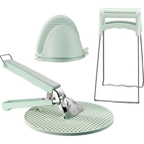 Pince à vaisselle résistante à la chaleur, outil de cuisson et de pâtisserie-4pcs (1/5)