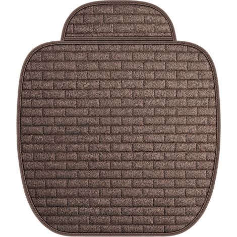Coussin Siège Auto - Fibre De Lin - Antidérapant - 52x51 Cm - Pour SUV Et Voitures - 1 Pièce