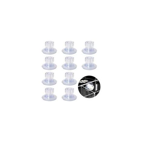 Lot de 10 ventouses pour auvents de caravane, ventouses haute résistance de 45 mm pour camping-cars, kit de fixation latérale transparente Crezuo (1/4)