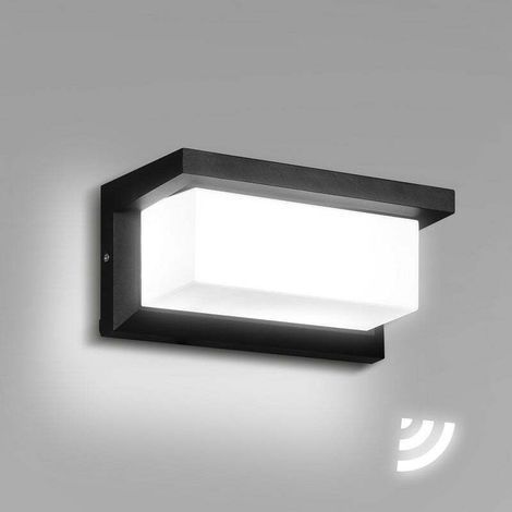 Applique murale LED 18W Lampe d'extérieur IP65 Détecteur d'intérieur Applique d'intérieur Blanc froid (1/4)
