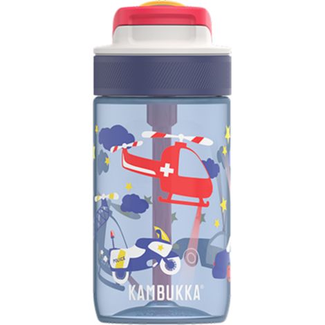 Bottiglia per bambini Kambukka Lagoon da 400 ml con scritta "Police Patrol". (1/5)